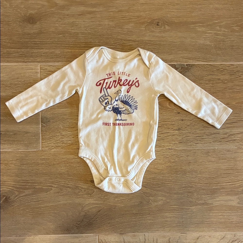 Old Navy First Thanksgiving Onesie 12-18M